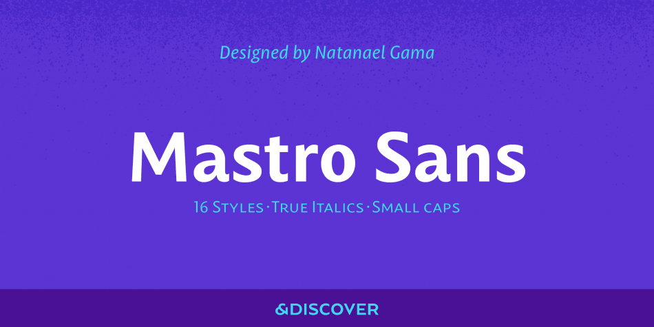 Przykład czcionki Mastro Sans Italic